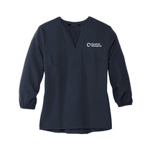 Load image into Gallery viewer, MERCER+METTLE Women's Stretch Crepe 3/4-Sleeve Blouse