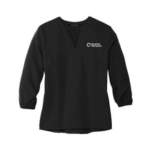 Load image into Gallery viewer, MERCER+METTLE Women&#39;s Stretch Crepe 3/4-Sleeve Blouse

